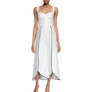 ALEXIS
Edaline stripe twill wide-leg jumpsuit